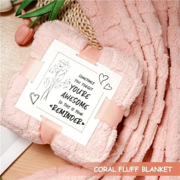 Self Care Gift Basket for Women, Luxury Spa Gift Basket with Blanket, Vanilla - Picture 3 of 7